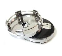 4 PCS Car Hub Centre Caps compatible with for BBS 56MM 60MM 65MM 68MM,60mm-black-silver