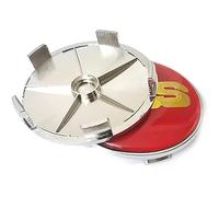 4 PCS Car Hub Centre Caps compatible with for BBS 56MM 60MM 65MM 68MM,68mm- red-silver