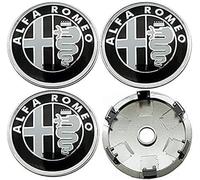 4 Pcs Car Hub Centre Caps for A-lfa Alpha Romeo 159 147 156 Giulietta Mito 60mm, Center Wheel Caps Car Wheel Emblem Car Tire Decoration Logo Accessories