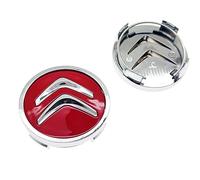 4 pcs Car Hub Centre Caps for Citroen C1 C3 C4 C5 C-Elysee Berlingo E-Mehari Picass 60MM, Car Wheel Center Cap Hub Cap Car Wheel Hub Caps Wheel Centre Cap Hubcaps Trims Accessories,A Red