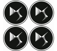 4 PCS Car Hub Centre Caps for Citroen DS3 DS4 DS6,Waterproof Dust Proof HubCaps Protector Centre Badges logo Wheel Covers Tyre Rim Exterior Accessories