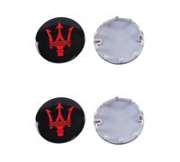 4 Pcs Car Hub Centre Caps for Maserati Ghibli President 60mm, Waterproof Wheel Covers DustProof Hub Caps Hub Cover Rim Caps Wheel Hub Cover Accessories,B