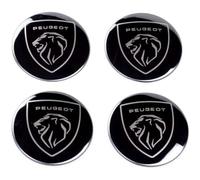4 Pcs Car Hub Centre Caps for Peugeot All Models 60 mm Wheel Center Caps Cover Centre Badge Hub caps Rim Decoration Emblem Accessories Rims