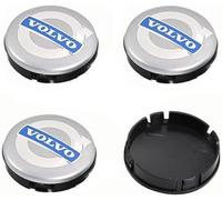 4 Pcs Car Hub Centre Caps for Volvo C40 Recharge 2021-64mm, Waterproof Anti Dust Hub Cover Tyre Rim Exterior Accessories Auto Accessories,B