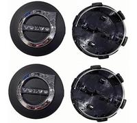 4 Pcs Car Hub Centre Caps for Volvo C40 Recharge 2021-64mm, Waterproof Anti Dust Hub Cover Tyre Rim Exterior Accessories Auto Accessories,E