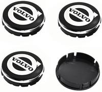 4 Pcs Car Hub Centre Caps for Volvo XC40 C40 Recharge 2018 2019 2020 2021 2022 2023 2024 64mm, Waterproof Anti Dust Hub Cover Tyre Rim Exterior Accessories Auto Accessories,A