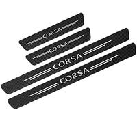 4 PCS Car Kick Plates for Vauxhall Corsa D A B C E F OPC 2017-2021,Carbon Fiber Door Sill Protector Film,Car Threshold Protective Sticker.