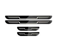 4 Pcs Car Kick Plates Stainless Steel for Renault Clio MK5 Clio 5 2019-2025, Anti-Scratch Front Rear Door Welcome Pedal Cover Sill, Car Accessories,A