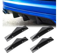 4 Pcs Car Rear Bumper Lip Diffuser for ALPINA B6 Convertible(E64)(2006-2010), Car Lower Spoiler Valance Lip, Rear Bumper Splitter Lip Wing,Carbon Fiber