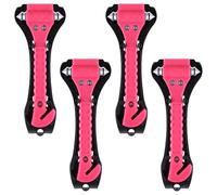 4 Pcs Car Safety Hammer, 2-in-1 Car Emergency Escape Tool Kit, Emergency Car Hammer and Seatbelt Cutter, Car Window Breaker Cutter Hammer, Glass Breaker Life-Saving Hammer with Seat Belt Cutter Tool