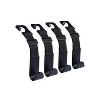 4 Pcs Car Seat Hooks, for Fiat Panda (169) MK2 Hatchback 2003-2012 Car Seat Headrest Hook, Car Purse Hook, for All Vehicle Car Handbag Clothes Coats Grocery Bags,A