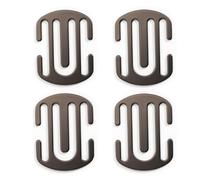 4 Pcs Car Seatbelt Clips, Seat Belt Adjuster for Women, Gunmetal Grey