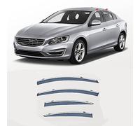 4 Pcs Car Side Wind Deflectors for VOLVO S60 2011 2012 2013 2014 2015 2016 2017 2018 2019, Car Windows Rain Wind Visor Deflector Guard Car Accessories