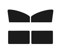 4 PCS Car Side Window Shades, for VW For Golf 7 MK7 MK7.5 Sunproof UV Rays Privacy Protection Privacy Protection Foldable Front Windscreen Sunshade Cover
