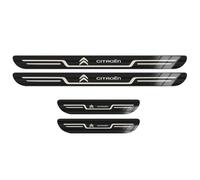 4 Pcs Car Sill Protector for Citroen C1 C2 C3 C4 C5 C6 C8 C4L Picasso, Stainless Steel Welcome Pedal Outer Door Sill Kick Plates Threshold Protection Sticker Auto Accessory