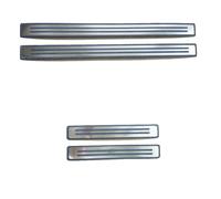 4 Pcs Car Sill Protectors Strips For Nissan Qashqai 2016-2022 2023 2024 2025, Front Rear Door Entry Guard Threshold Cover Pedal Scuff Plates Trim Accessories,Silver