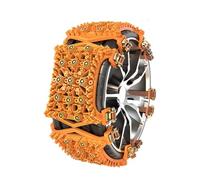 4 Pcs Car Snow Chains, Compatible with Aston Martin Rapide Lagonda Taraf Rapide E, Adjustable Emergency Anti-Skid Emergency Traction Tyre Chain,Yellow