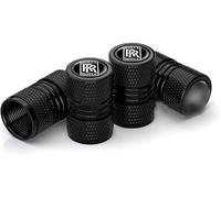 4 Pcs Car Tire Valve Stem Caps for Rolls-Royce Dawn Black Badge 2017-2023, Leak Proof and Corrosion Resistant Alloy Valve Caps Tyre Dust Covers with Logo,Black