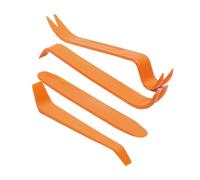 4 Pcs Car Trim Removal Tool,Multipurpose Plastic Pry Tool,Wear-Resistant and Fall-Resistant Auto Clip Pliers for Car Panel Dash Radio Interior Accessories,Disassembly Without Trace (Orange)