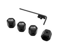 4 Pcs Car Tyre Caps for OZ Racing Tyre Dust Caps Air Valve Caps Hexagon Valve Covers Replacement for Cars Anti-Corrosion (Anti-theft),Blackstyle