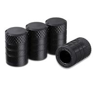 4 Pcs Car Tyre Dust Valve Caps for RENAULT Twingo II Box Body/Hatchback(CNO)(2010-2014), Wheel Dust Cover, Stem Dust Cover Caps for Car, Tyre Wheel Hub Caps, Screw-On,Black