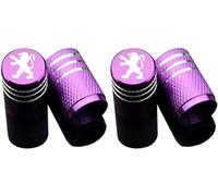 4 Pcs Car Valve Caps for Peugeot,sturdiness and durability Corrosion Resistant Valve Stem Caps Dust Caps fit protecting Tyres Rims Accessories,Purple