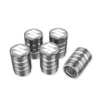 4 PCS Car Valve Caps,Leak-Proof Tire Stem Caps,Water Proof Dust Premium Alloy Covers,Corrosion Resistant Tyres Accessories,for Suzuki Grand Vitara Sx4 Swift Alto Jimny,Silver