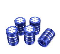 4 PCS Car Valve Caps,Leak-Proof Tire Stem Caps,Water Proof Dust Premium Alloy Covers,Corrosion Resistant Tyres Accessories,for Suzuki Grand Vitara Sx4 Swift Alto Jimny,Blue