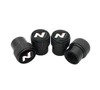 4 Pcs Car Valve Caps Tire Air Caps Dust Cover, for Hyundai N Line i20 i30 Sonata Tucson Azera Elantra Veloster Kona NLine Accessories,A