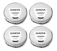 4 Pcs Car Wheel Center Caps for Dacia Duster 2018-2023 56mm, Hub Covers DustProof Accessories,B-Silver