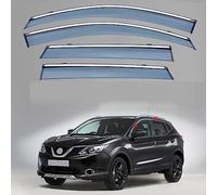 4 Pcs Car Wind Deflectors for Nissan Qashqai MK2-J11 2016 2017 2018 2019 2020 2021 2022 2023, Front Rear Side Window Visor Rain Smoke Guards Car Accessories