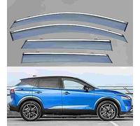 4 PCS Car Wind Deflectors for Nissan Qashqai MK3-J12 2023+, Car Window Rain Deflector Car Side and Rear Window Wind Deflectors, Car Accessories