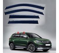 4 Pcs Car Wind Deflectors for Skoda KAROQ MK1-NU7 2018 2019 2020 2021 2022 2023, Front Rear Side Window Visor Rain Smoke Guards Car Accessories
