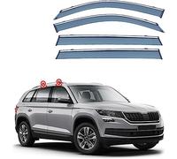 4 Pcs Car Wind Deflectors for Skoda Kodiaq NS7 2017 2018 2019 2020 2021 2022 2023, Front Rear Side Window Visor Rain Smoke Guards Car Accessories