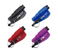 4 Pcs Car Window Breaker,Seatbelt Cutter Life Hammer Emergency Safety Tool Escape Glass Breakers Mini Keychain Compact Breakers,Vehicle Safehammer Protector Tools Essentials,for Automotive Seat Belt