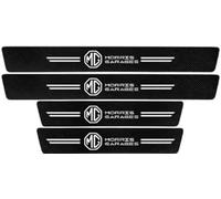 4 Pcs Carbon Fiber Car Door Sill Protector Cover Pedal for MG ZS Ev HS GS GT Tf ZR 3 5 6 7 Ezs Ehs Mg3 Mg6, Welcome Pedal Kick Plates Scuff Guard Non Slip Sticker Trim Styling Decoration Accessory