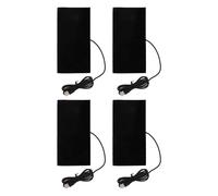 4 PCS Carbon Fiber Heating Mat, DC 5V Electric Cloth Heater Electric USB Heating Pad Carbon Fiber Heating Pad Portable for Back Neck Lumbar