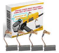 4 Pcs Carbon Motor Brush Compatible with DeWalt DWE4120 / DWE4011, Dewalt N097696 Grinder Motor Replacement Part
