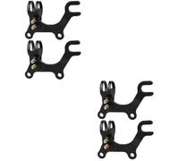 4 pcs Carbon Steel Brake Bracket Adapter for Small Bike Disc Upgrade | Black Finish, Rear Wheel Rotor Mount Area Fit, Easy Removal, Home Maintenance and Bike Mechanics