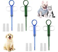 4 Pcs Cat Pill Popper, Cat Pill Popper, Cat Tablet Dispenser, Pill Gun Dispenser Shooter Soft Tip Tablet Syringe Pusher Animal Medicine Feeder Reusable Cat Pill Dispenser For Feeding Accessories