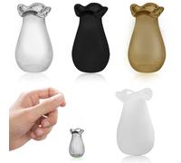 4 Pcs Cat Whisker Holder Cat Vase for Whiskers Cat Whisker Vase Decor, Tiny Vase Hair Keepsake Micro Landscape Ornament, Small Vase Decorations Cat Memorial Gifts for Dog or Cat Supplies