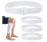 4 Pcs Catheter Leg Bag Straps with Silicone Strips, Adjustable Anti-Slip Catheter Holder Post-Surgery Urinary Drainage Bag Leg Band for Secure Tube Stabilization