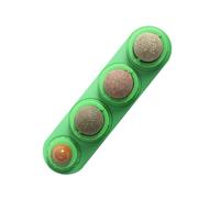 4 Pcs Catnip Silvervine Ball Toys - Extra Cat Energy Ball Edible Cats Lick Kitten Chew Teeth Cleaning Dental Wall Treats Concentrated Flavor for All Breeds, Cat Toy Pet Supplies (Green)