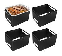 4 Pcs Chafer Wind Guard, Windproof Chafing Dish Stand Cover Decorative Food Warmer, Flame Retardant Fabric Protector for Party, Camping, Wedding, Outdoor