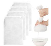 4 Pcs Cheese Cloth Cheesecloth for Straining, 20 x 30cm Reusable Straining Bag, Cold Brew Coffee Cheese Cloths Strainer, Muslin Cloths for Cooking, Yogurt, Nut Milk, Soy Milk, Jelly, Food Straining