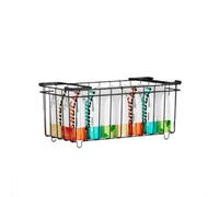 4 Pcs Chest Freezer Baskets Kitchen Storage Baskets Stackable Carbon Steel