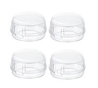 4 Pcs Child Safety Cooker Knob Covers, Heat-Resistant Stove Guard Protectors, Cooker Cover for Gas Hob, Prevent Kids & Pets from Turning on The Stove, Easy Fit Device for Kitchen Safety