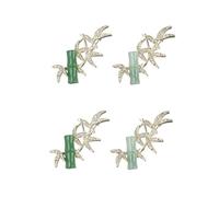 4 Pcs Chinese Style Retro Bamboo Brooches, Exquisite Elegant Brooch Pins Sparkling Banquet Jewelry Gifts for Women, Girls, Ladies