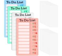 4 Pcs Chores Chart for Kids, to Do List, Checklist Board Detachable Reusable Daily Schedule Behavior Chart, Memo Checklist Chore Chart Planner Board for Multiple Kids, Home & Classroom