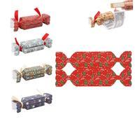 4 PCS Christmas Surprise Money Pull Pouch Funny Surprise Box Money Gift Box for Kids Adults with 40 Transparent Bags Creative Candy Shape Moneys Holder